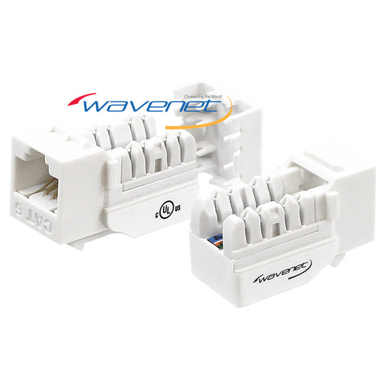 Wavenet Cat6, SDJ-Series, UTP, 110-Type, 8P8C, RJ-45, Keystone Jack, T568A/B
