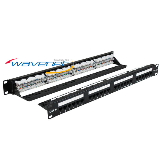 Wavenet Cat6, 110-Type, Patch Panel, T568A/B, W/Rear Cmgt. Panels