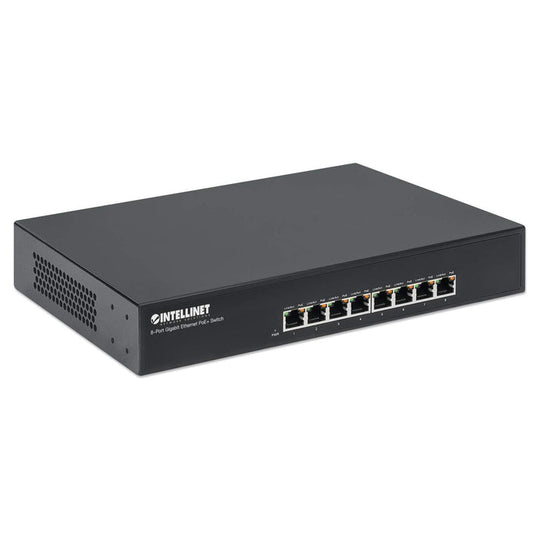 Intellinet 8-Port Gigabit Ethernet PoE+ Switch, 560641