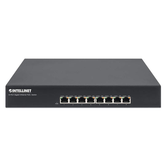 Intellinet 8-Port Gigabit Ethernet PoE+ Switch, 560641
