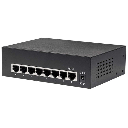 Intellinet 8-Port Gigabit Ethernet PoE+ Switch, 561204
