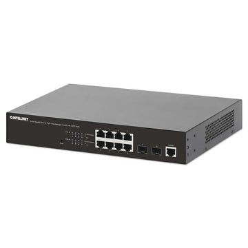 Intellinet 8-Port Gigabit Ethernet PoE+ Web-Managed Switch with 2 SFP Ports, 561167