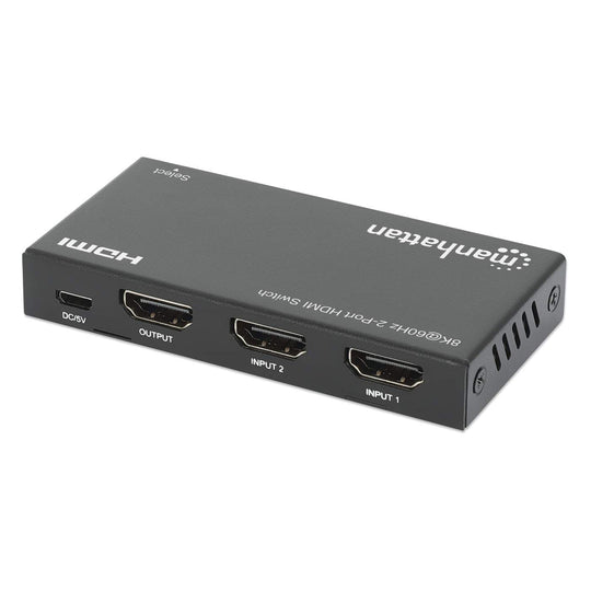 Manhattan 8K@60Hz 2-Port HDMI Switch, 207942