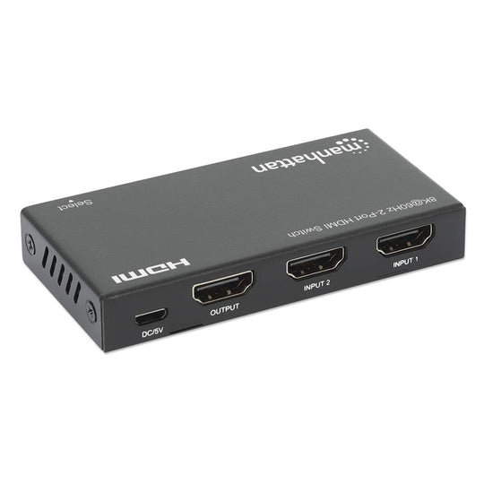 Manhattan 8K@60Hz 2-Port HDMI Switch, 207942
