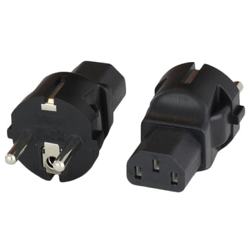 World Cord Adapter European Schuko CEE7/7 M to IEC60320 C13 F 10A 250V