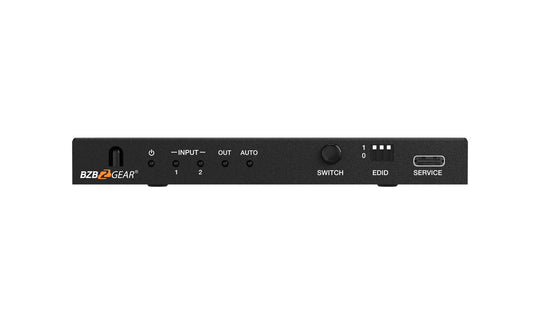 BZBGEAR 8K UHD HDMI 2.1 Switcher with Audio De-embedder (8K60, 4K120Hz 4:4:4 10bit VRR, FVA, ALLM support) - 2x1