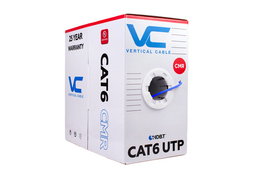 Vertical Cable 1000ft Solid Cat6 Cable - 23AWG 550MHz CMR