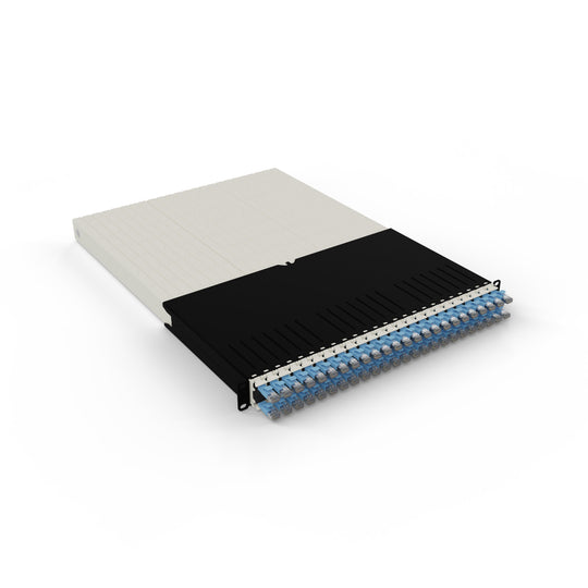 Patchbox ONE 30RU Cat.6a - 24-Port Patch Panel w/ Retractable Cable Management System for 19” Racks (1.8m / 30RU)
