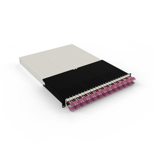 Patchbox ONE 30RU Fiber Optic Cable Management System - 24-Port Patch Panel, Retractable Cables for 19" Racks (1.8m / 6ft)