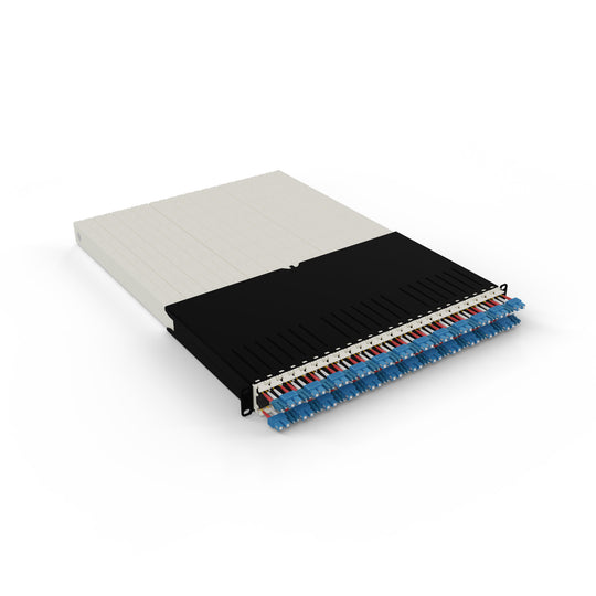 Patchbox ONE 30RU Fiber Optic Cable Management System - 24-Port Patch Panel, Retractable Cables for 19" Racks (1.8m / 6ft)