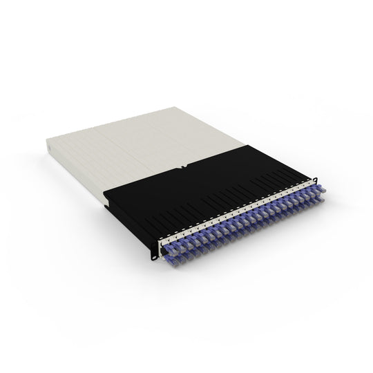 Patchbox ONE 30RU Cat.6a - 24-Port Patch Panel w/ Retractable Cable Management System for 19” Racks (1.8m / 30RU)