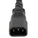 World Cord C14 to OPEN 2in ROJ + 0.25in Strip 15A 250V 14/3 SJT Power Cord - Black