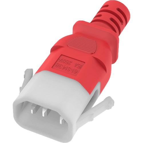 World Cord P-LOCK C14 to C15 15A 250V 14/3 SJT Power Cord - Red