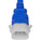 World Cord P-Lock C14 to C19 15A 250V 14/3 SJT Power Cord - Blue