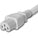 World Cord C20 C15 15A 250V 14/3 SJT 105c Power Cord - White