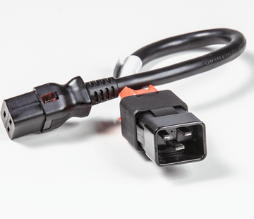 Zonit zLock Power Cord, Locking C20 to Locking C19, 12AWG - Black