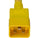 World Cord C20 C15 15A 250V 14/3 SJT 105c Power Cord - Yellow
