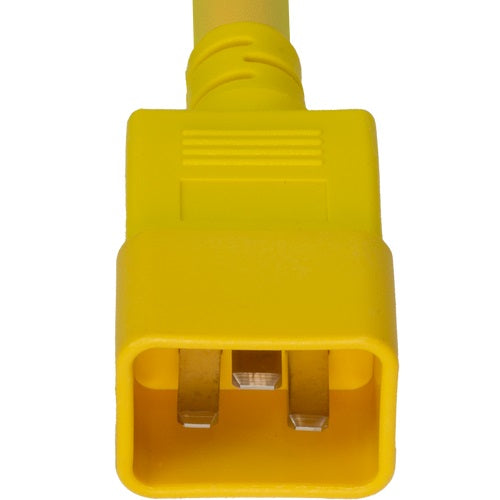 World Cord C20 C15 15A 250V 14/3 SJT 105c Power Cord - Yellow