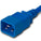 Anderson Saf-D-Grid C20 to SDG400 20A 250V 12/3 SJT Power Cord - Blue
