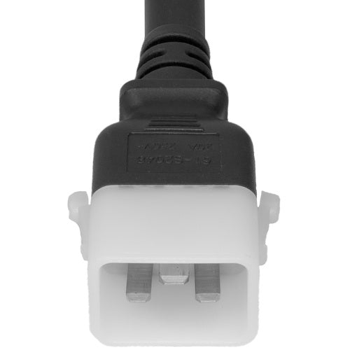 World Cord LOCKING C20 to C13 15A 250V 14/3 SJT Power Cord - Black