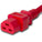 World Cord C20 to C21 20A 250V 12/3 SJT Power Cord - Red
