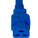 World Cord C20 to C21 20A 250V 12/3 SJT Power Cord - Blue