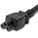 World Cord NEMA 5-15P to C5, SPT-2 Cordage, 10A, 125V 18/2 SPT-2 Power Cable - Black
