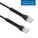 Cat6A UTP Bendable Slim Ethernet Network Cable, 28AWG - Black