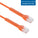 Cat6A UTP Bendable Slim Ethernet Network Cable, 28AWG - Orange