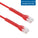 Cat6A UTP Bendable Slim Ethernet Network Cable, 28AWG - Red
