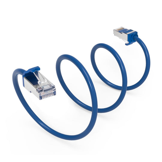 Cat8 S/FTP Ethernet Network Cable, 28AWG - Blue