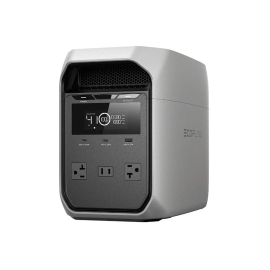 EcoFlow DELTA 3 CLASSIC Portable Power Station--Light Gray