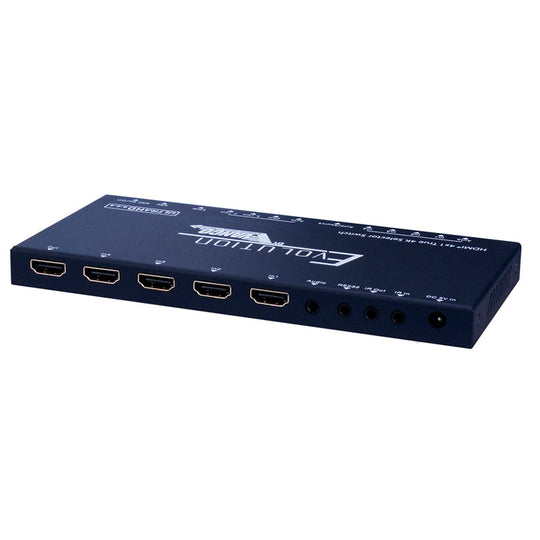 Evolution HDMI 4x1 Selector Switch 4K/60Hz HDR HDCP 2.2, IR Routing