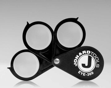 Jonard Tools Fiber Optic Eyeloop, X3, X6, X9 Magnification, EYE-369