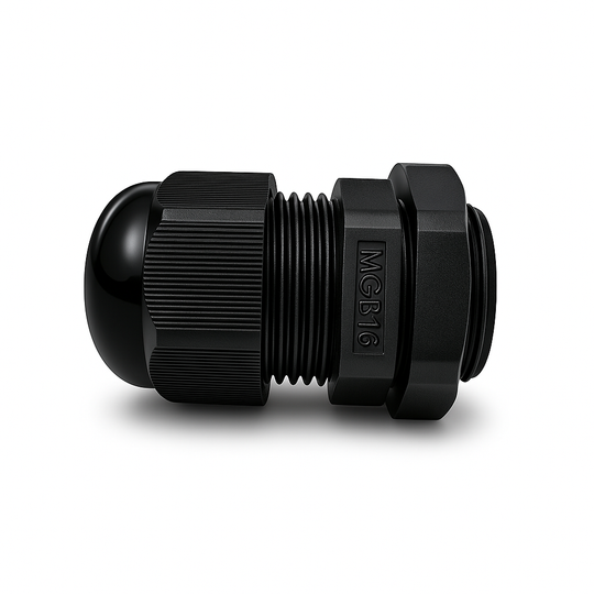 Vertical Cable Cable Gland, M16, Plastic, 5-mm–10-mm Cable O.D.