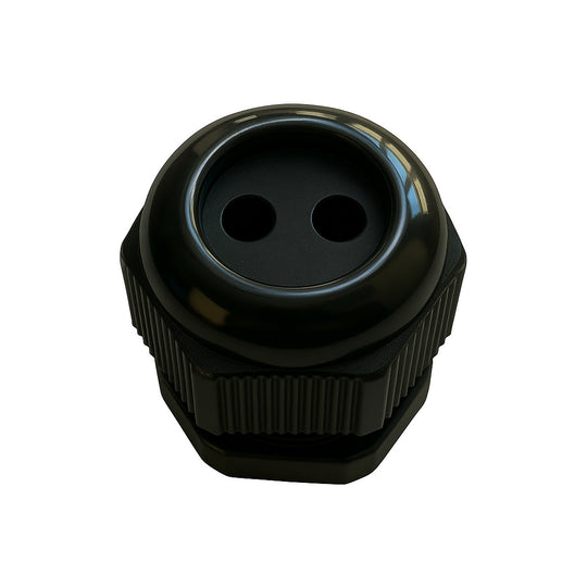 Vertical Cable Cable Gland, M16, Plastic, 2-mm–3-mm Cable O.D., Simplex