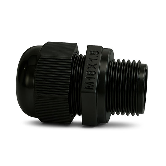 Vertical Cable Cable Gland, M16, Plastic, 2-mm–3-mm Cable O.D., Simplex