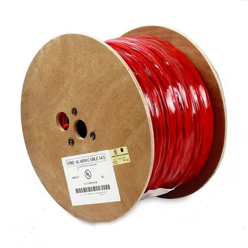 Wavenet Fire Alarm FPLR Cable 14AWG/2C Red Solid Unshielded 1000' Reel