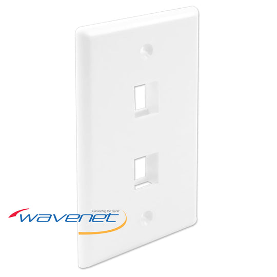 Wavenet Single Gang, Flush Style, Faceplate, Without Id Windows