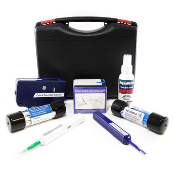 Cleerline Fiber Optic Cleaning Kit - Includes a Variety of Cleaners & Consumables