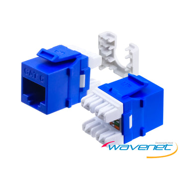 Wavenet Cat6, HDJ-Series, UTP, 110-Type, 8P8C, RJ-45, Keystone Jack, T568A/B