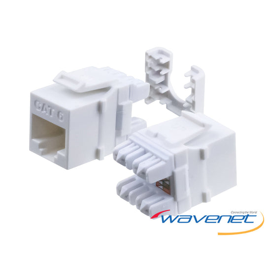 Wavenet Cat6, HDJ-Series, UTP, 110-Type, 8P8C, RJ-45, Keystone Jack, T568A/B