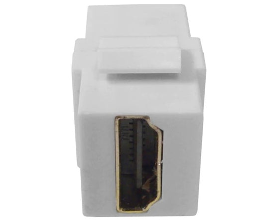 HDMI Coupler Keystone Jack, White, 4K x 2K at 60Hz