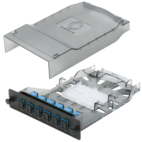 Cleerline HD Splice Cassette, Simplex, 9 µm OS2, 1m Pigtails