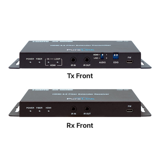 PureLink 4K60 Fiber Extender w/Loop Out and Audio Embedding/De-embedding TAA