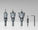 Jonard Tools 4-Piece Carbide-Tipped Hole Saw Kit, 7/8" - 1-3/8"