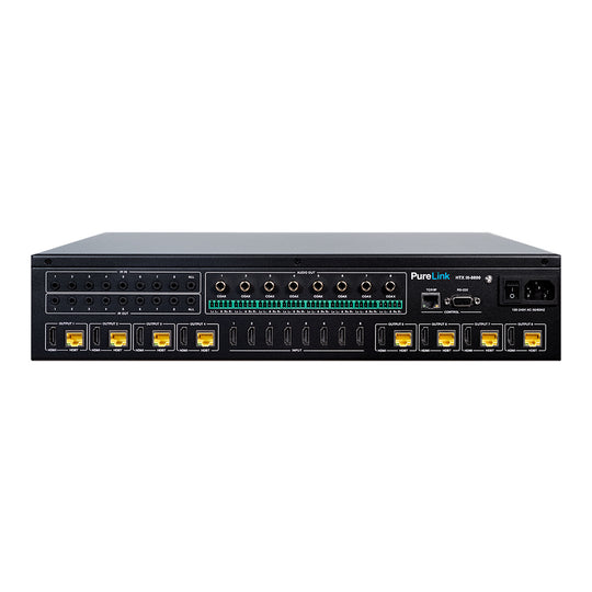 PureLink 8×8 4K60 HDMI to HDBaseT/HDMI Matrix Switcher with Audio De-Embed and PoC