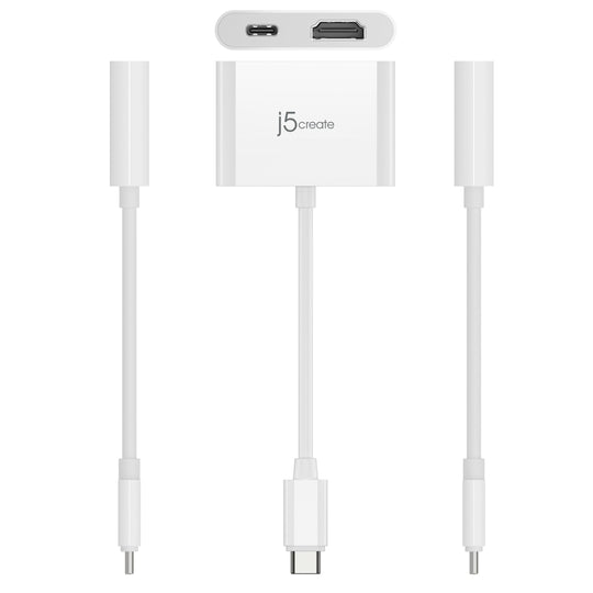 j5create USB-C® to 4K HDMI™ Adapter with Power Delivery, JCA152