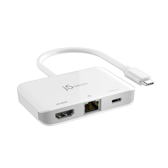 j5create USB-C® to 4K HDMI™ Ethernet Adapter, JCA351