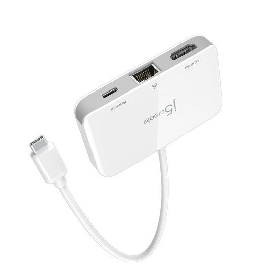 j5create USB-C® to 4K HDMI™ Ethernet Adapter, JCA351